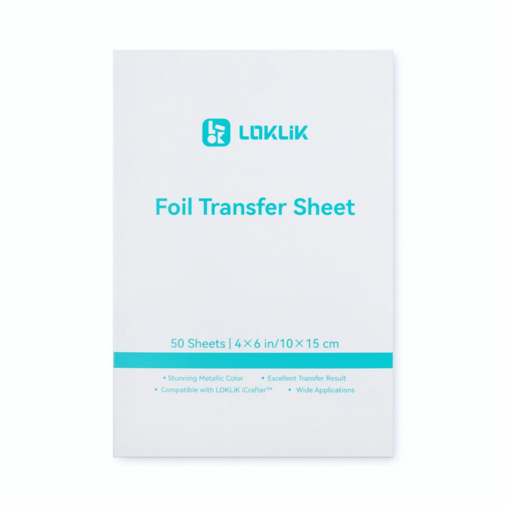 LOKLiK Foil Transfer Sheets Bundle - 50 Stück
